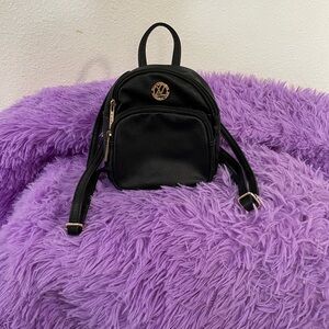 Black Mini Backpack